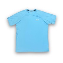 Nike Swim Dri-Fit Men’s Blue Short Sleeve Shirt UPF 40+ Size L NESSA586-486 - £20.29 GBP