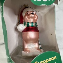 Disney Santa&#39;s Best Winnie the Pooh Blown European Glass Christmas Ornam... - $21.73