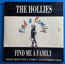 The Hollies &quot;Find Me a Family / No Rules&quot; 45 rpm Vinyl Single 1989 Pic Sleeve - £8.30 GBP