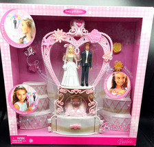 Barbie Wedding Cake Playset 2006 Pink Mattel K8585 Barbie Ken Doll Music... - £31.95 GBP
