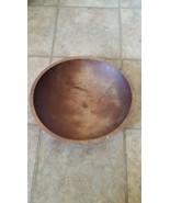 German wood dough bowl c.1900 attributed to Thurnauer 14 1/2&quot;x13 1/4&quot; heavy - $135.82 CAD