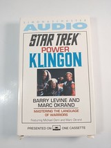 Star Trek Power Klingon: Mastering The Language Audiobook Cassette Tape ... - £7.50 GBP