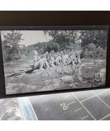 Vintage Photo Négative 1920s Children Girls Playing In Stream Posing - €13,61 EUR