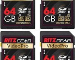 Video Pro Sd Card Uhs-Ii 64Gb Sdxc Memory Card 4-Pack U3 V90 A1, Extreme... - $426.99