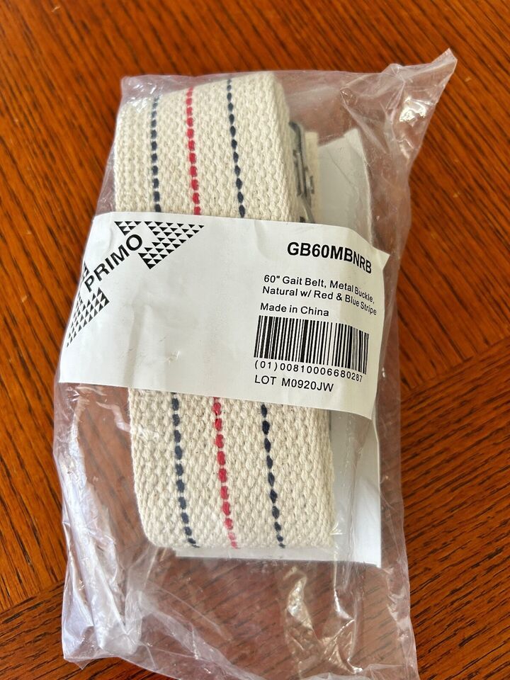 PRIMO  Gait Belt 60&quot; Transfer Walking Belt Transferrin walking sitting s... - $9.95
