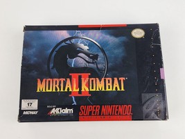 Super Nintendo SNES Mortal Kombat II 2 Game Incomplete w/ Box - £51.36 GBP