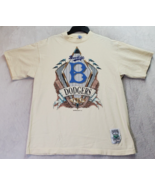 MLB Brooklyn Dodgers Starter Baseball Shirt Unisex Size XL Cream Single ... - £72.86 GBP