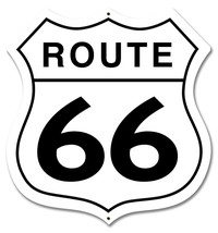 Route 66 Shield 40&quot; by 42&quot; Laser Cut Metal Sign - $391.05