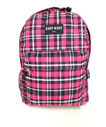 Backpack School Pack Bag  Plaid Hiking Camp Camping Rucksack New Carry On - $27.09 CAD