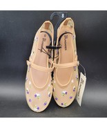 New With Tags No Boundaries Women&#39;s Floral Mesh Mary Jane Flat Shoes Size 8 - $19.79