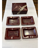 Vintage Maruni Lacquerware Occupied Japan Soy Sauce Tray / Ashtray Set With Box - $79.15