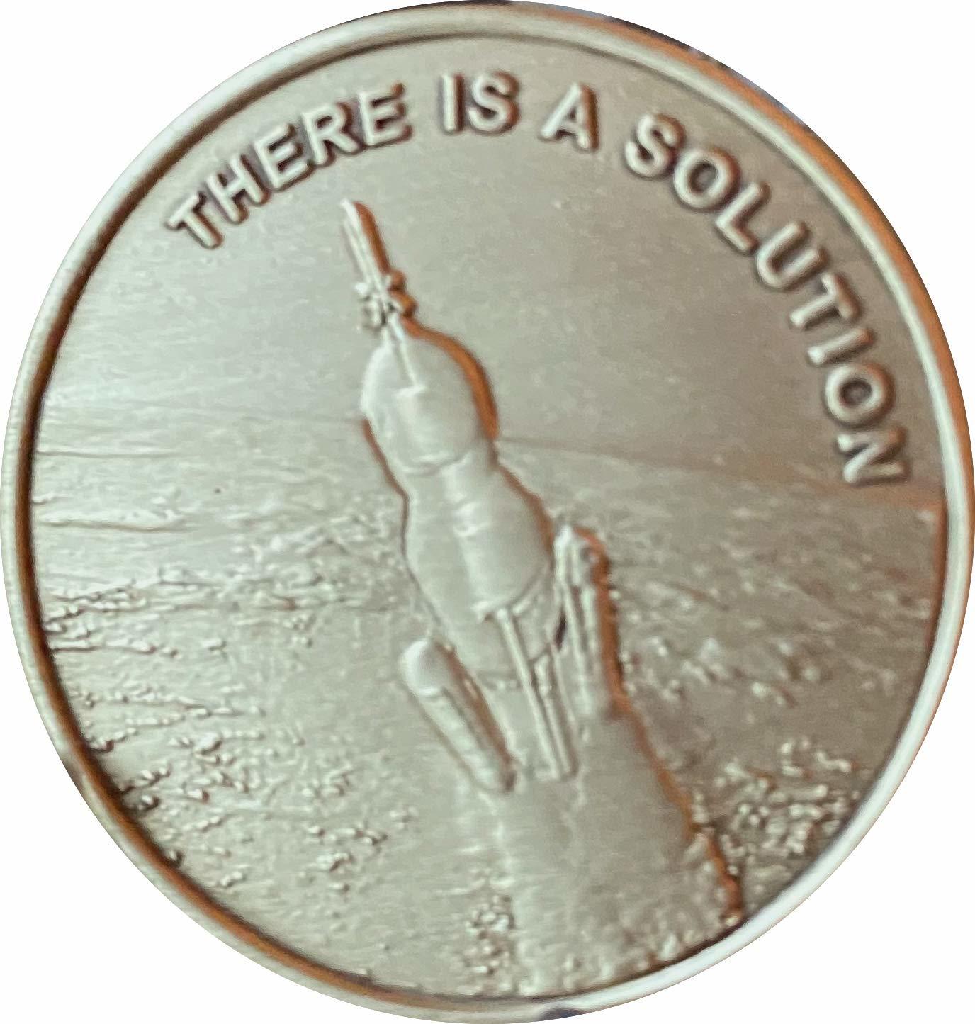 There is A Solution AA Rocketed Into A 4th Dimension Sobriety Chip
