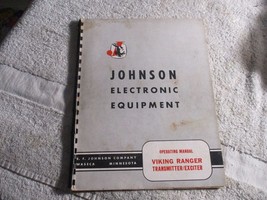 Johnson Viking Ranger Transmitter Exciter Owner&#39;s Manual original - £23.25 GBP