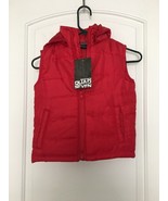 Quad Seven Boys Red Full Zip Puffer Vest Jacket Size 4 - £20.00 GBP