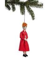 Lucille Ball Ornament Figurine Hand Made Wool Felt Silk Road Bazaar - £17.48 GBP