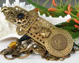 Vintage marjorie baer sf brass belt links oriental dancer thumb200