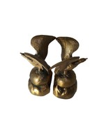 Vintage Pair American Eagle on Globe 7” Bookends Cornell 1062 Bronze Look - $696.90 MXN