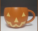NEW RARE Pottery Barn Orange Halloween Jack  o Lantern Mug 17 OZ Stoneware - £31.46 GBP