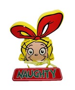 The Grinch Cindy Lou Wood Table Sign Christmas Decor Naughty Ornament Wh... - €24,10 EUR