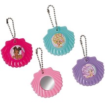 Barbie Mermaid Shell Mirror Key Chain Birthday Party Favors Stocking Stuffers - £3.95 GBP