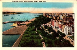 Vintage Postcard New York City – Riverside Drive And Hudson River-BK58 - £3.95 GBP