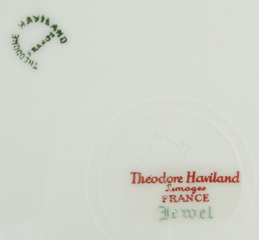 Theodore Haviland Jewel 8.5" Lunch Plate White w Floral Limoges France Unused Item image 3