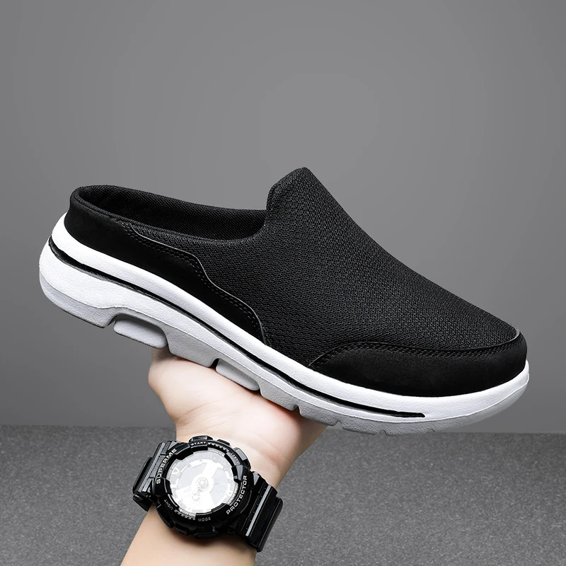 Summer Slip On Mesh Half Shoes For Men Women Slippers Men Casual Shoes Lightweig - £31.07 GBP