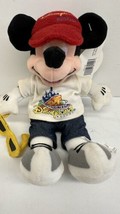 VINTAGE DISNEYLAND RESORT MICKEY MOUSE 9.5&quot; Mini Bean Bag Plush with TAGS - $14.80