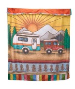 Happy Camper Throw Blanket and Kitchen Towel - SALE - $56.12 CAD