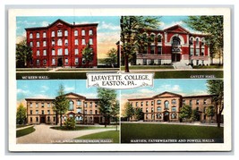 Lafayette College Multi Vista Easton Pennsylvania Pa Unp Wb Cartolina N20 - £3.45 GBP