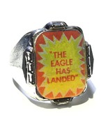 Apollo 11 The Eagle Has Landed Flicker / Flasher Silver Base Ring (Circa... - $55.91