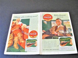 1941 Coca-Cola “Thirst asks nothing more. Refreshment Arrives.” (2) Maga... - £7.72 GBP