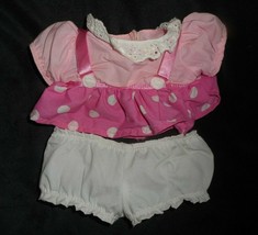 Vintage 1987 Disney Little Boppers Minnie Mouse Replacement Outfit Shirt Shorts - $9.50