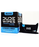 DUDE Wipes - Fragrance-Free + Moisturizing XL Flushable Adult Wipes - 480 Unscen - $32.10