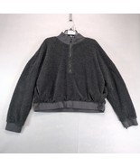 Fabletics Dream Polar Fleece 1/2 Zip Gray Pullover Sweatshirt Women&#39;s XX... - $39.21 CAD