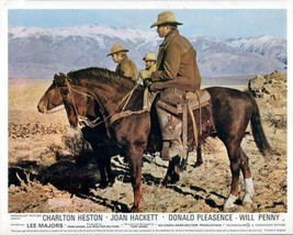 Charlton Heston rides horse in Inyo County CA mountains Will Penny 8x10 photo - £7.66 GBP