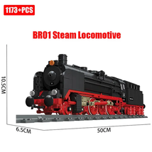 City BR01 Steam Train Building Blocks Big Boy Locomotive Technical Rail ... - £61.47 GBP+