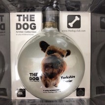 Artist Collection The Dog Yorkshire Terrier Yorkie Glass Christmas Ornament Dog - £11.98 GBP