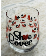 Great Wine Glass. Perfect for Shoe Lovers. Has Red Heels and Black Hearts. - $23.64