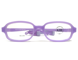 Kids Bright Eyes Eyeglasses Frames Harper 45 Matte Purple Rubberized 45-... - $69.91
