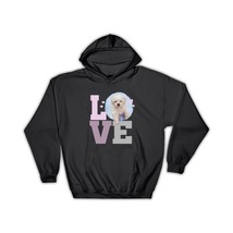 Love Poodle : Gift Hoodie Dog Puppy Pet Animal Cute Canine Pets Dogs - £28.76 GBP