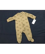Carter&#39;s Boy&#39;s Brown Bear Cotton Zippered Front 3 Month *NEW* f1 - $189.87 MXN