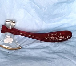 E.A.P.G. RUBY STAIN HISTORICAL TOMAHAWK FROM GETTYSBURG  1863 - $95.00