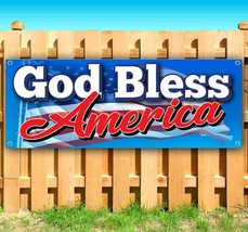 God Bless America Advertising Vinyl Banner Flag Sign Many Sizes Patriotic Usa - £17.31 GBP+