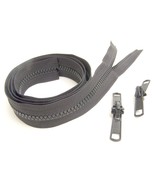 Zipper Chain, #5, Vislon Molded Tooth w/ (2) Double Metal Tab Slider, 36... - $178.44 MXN