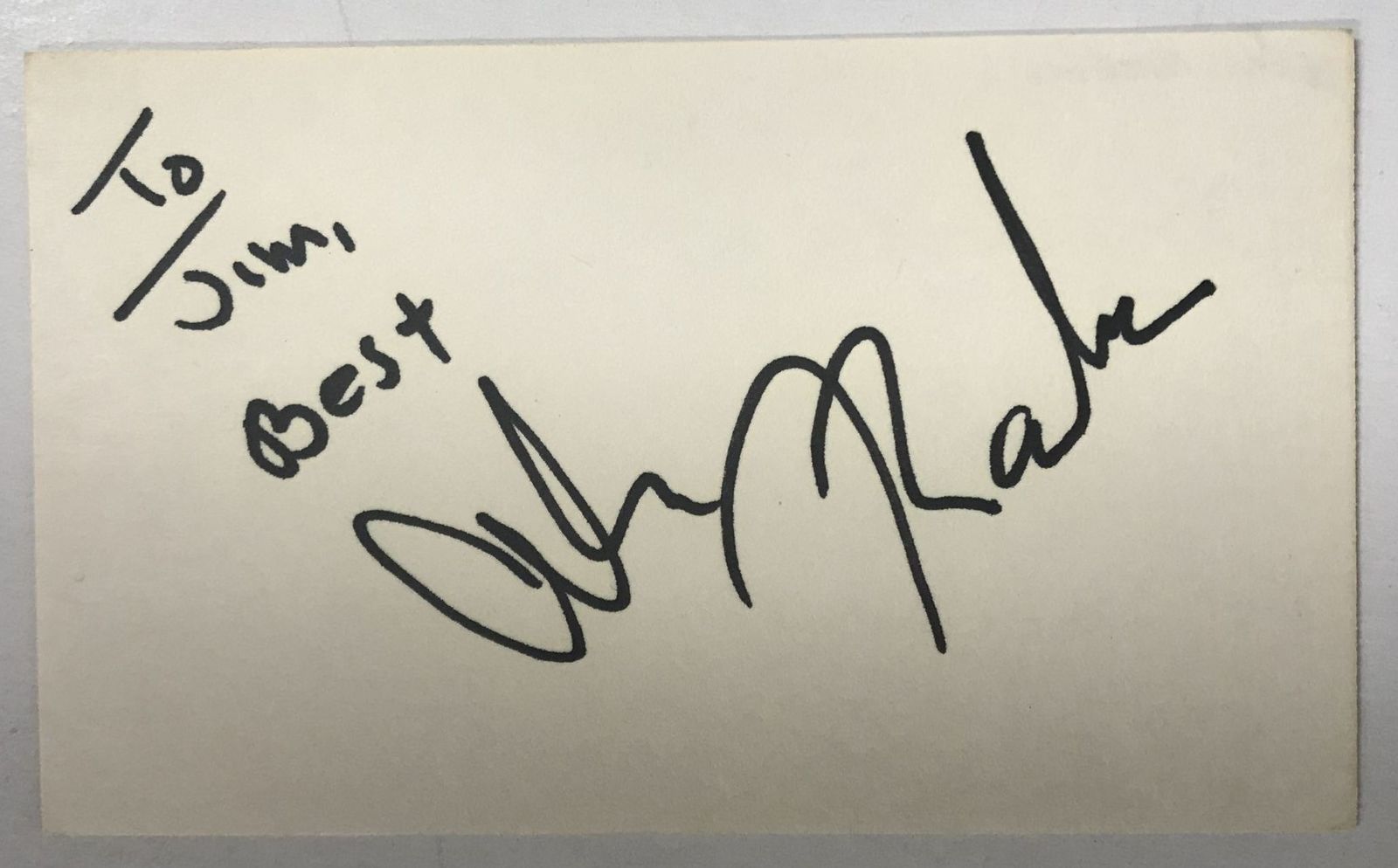 Alan Rachins Signed Autographed Vintage 3x5 Index Card - $15.00