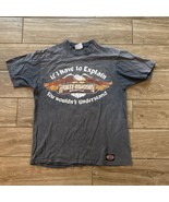 Vintage 80s Harley Davidson Single Stitch T Shirt USA Faded Gray Size Large - £216.32 GBP