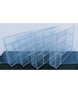 Set of Four Chrome Wire Flatware Holders Two 10&quot; x 14&quot; and Two 16&quot; x 12&quot; - $93.62 CAD