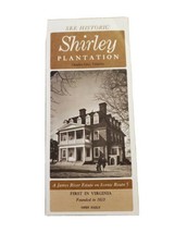 Vintage SHIRLEY PLANTATION CHARLES CITY VIRGINIA Travel Brochure Pamphle... - £2.85 GBP