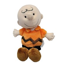 Peanuts Charlie Brown Kohls Cares Plush Doll Stuffed Animal Toy Orange Shirt 12&quot; - £15.73 GBP
